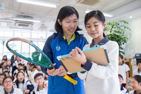 Hong Kong athletes visit various schools