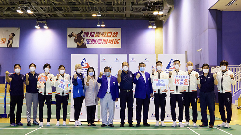 運動員於出戰東京奧運會前會見傳媒，分享備戰情況。