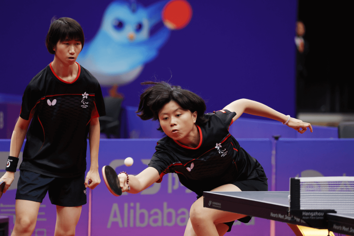 Ng Mui-wui (left) and Wong Ting-ting (Para table tennis) 