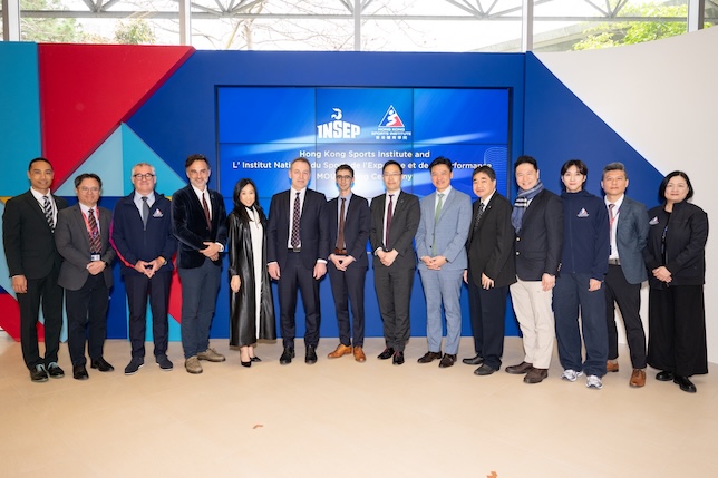 The MOU with INSEP builds a strategic link with a world-leading high performance institute to advance training, coaching and sports science.