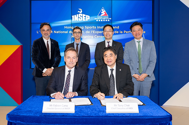 The HKSI establishes an international collaboration with INSEP to drive innovation and share expertise in elite athlete development.