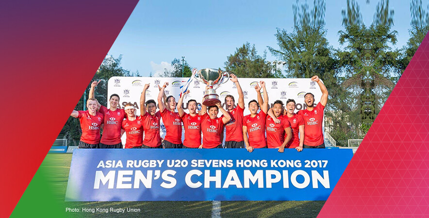The men’s U20 rugby team crowned at the Asia Rugby U20 Sevens Series 2017 as women’s finished at the third place.