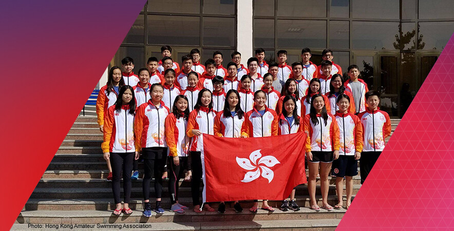 Hong Kong junior swimming team triumphed with 54 medals at the 9th Asian Age Group Swimming Championships.