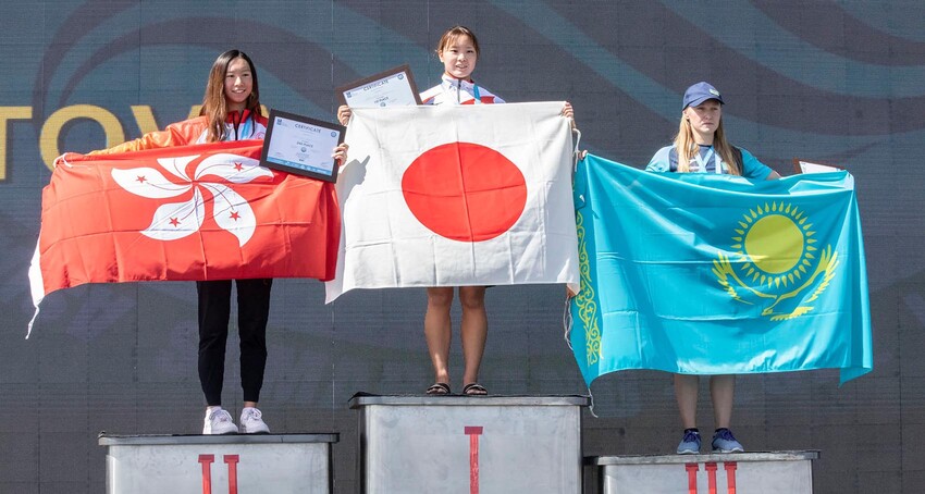Nip Tsz-yin Shines at Asian Open Water Swimming Championships