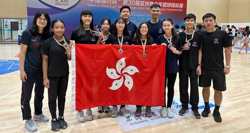5 Medals from Asian Junior Squash Champs 