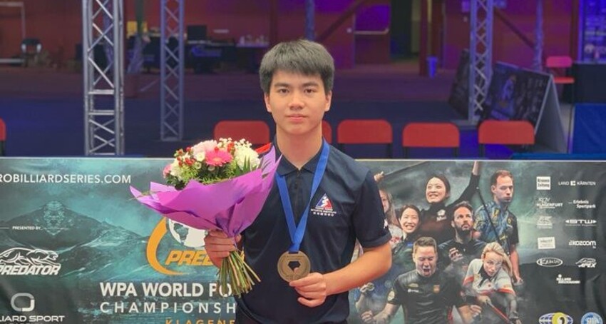 Fu Huan Takes Bronze at World Junior Pool Champs