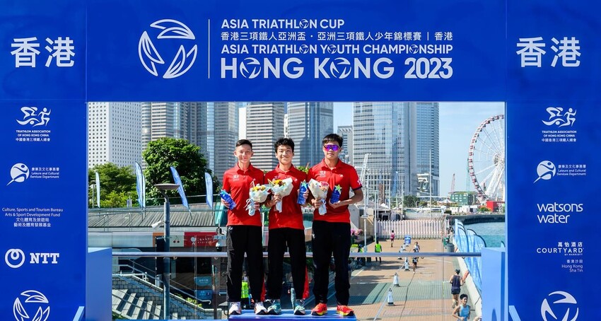 港隊三項鐵人亞少賽摘6牌