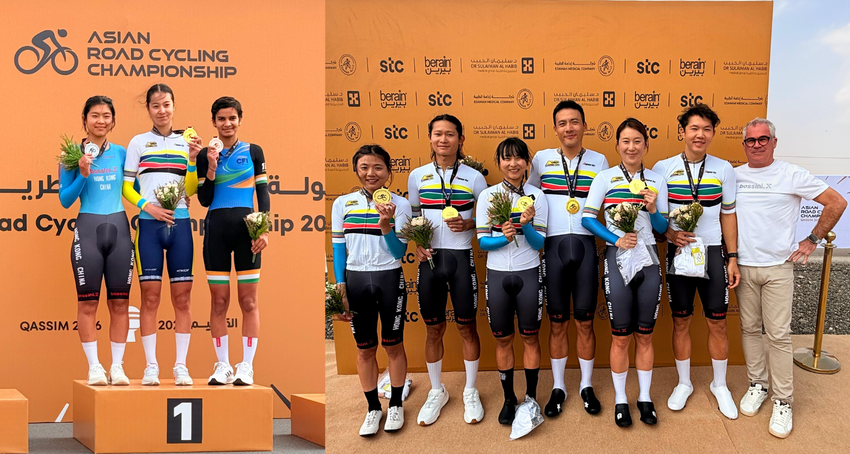 香港單車隊於沙特阿拉伯舉行的2026亞洲公路單車錦標賽贏得1金2銀… 