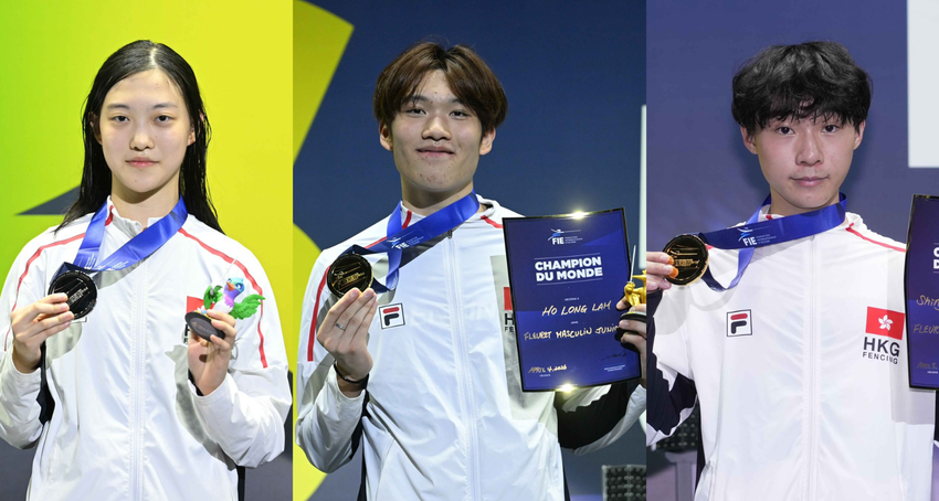 Hong Kong fencing team earned 2 gold and 1 silver medals at the 2026 Junior & Cadet Fencing World Championships held in Rio de Janeiro, Brazil… 