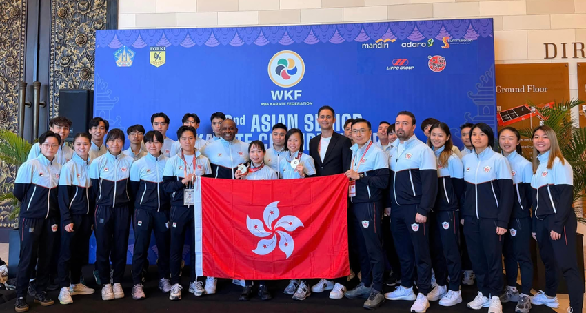 Hong Kong karatedo team brought home 1 gold and 1 silver medals at the 22<sup>nd</sup> Asian Senior Karate Championship held in Bali, Indonesia… 