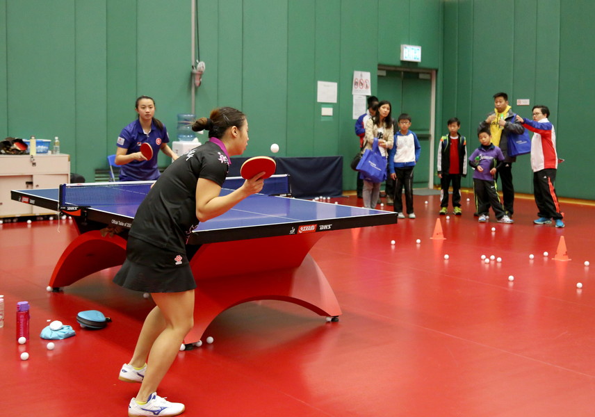<p>Participants of the HKSI Open Day can enjoy the skill demonstrations, clinics and try-out sessions of various elite sports such as table tennis, karatedo and tennis.</p>
