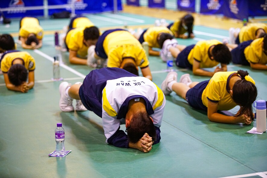 <p>The HKSI&rsquo;s talent identification team guides students through a series of challenges to test their fitness levels.</p>
