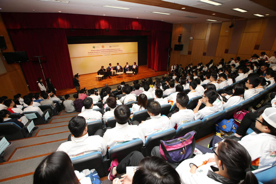 <p>The signing ceremony is followed by a dialogue session themed &quot;Dual Career Pathways of Elite Athletes&quot;. Apart from Mr Shen Jinkang, Head Cycling Coach at the HKSI, the dialogue session also features Mr Wong Kam-po, world champion and Cycling Coach at the HKSI, Miss Lee Wai-sze, world champion and Olympic bronze medallist, and Mr Chan King-yin, Asian Games gold medallist and Assistant Windsurfing Coach at the HKSI.</p>
