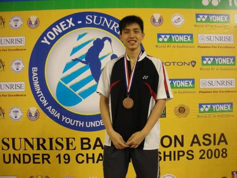 <p>黃永祺在亞洲青年（U19）錦標賽中勇奪男單銅牌。</p>
