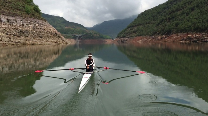 <p>Athlete&nbsp;undergoing training at the Huize Altitude Training Base</p>
