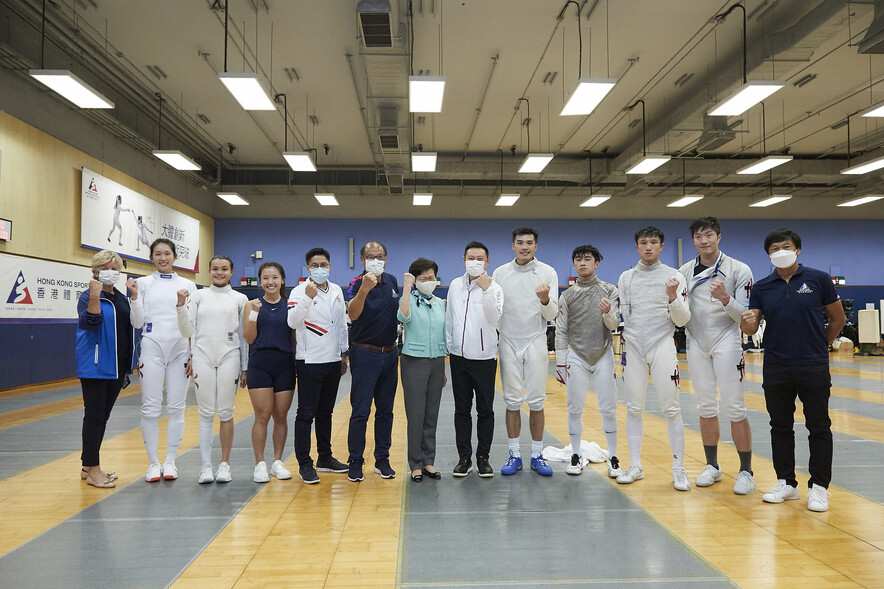 Chief Executive Mrs Carrie Lam visited the HKSI to&nbsp;learn more