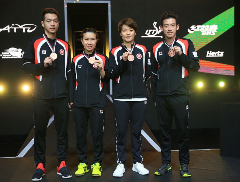 From left: Ho Kwan-kit, Lee Ho-ching, Doo Hoi-kem and Wong