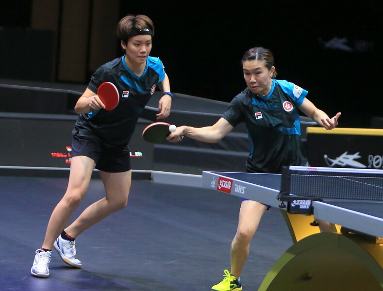 From left: Doo Hoi-kem and Lee Ho-ching (photo: Asian Table Tennis Union)