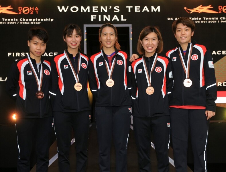 From left:&nbsp;Ng Wing-nam, Lam Yee-lok, Zhu Chengzhu, Lee Ho-ching