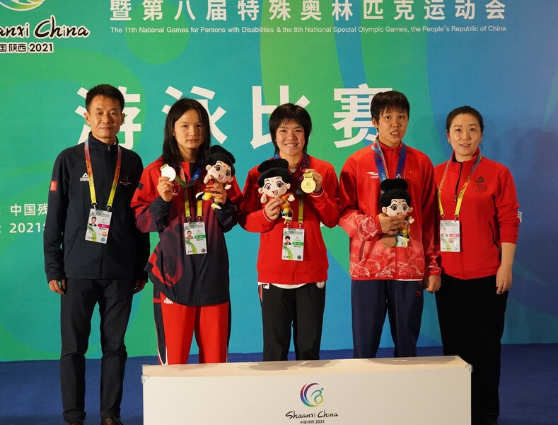 Middle: Cheong Sui-kei&nbsp;(photo:&nbsp;Hong Kong Paralympic