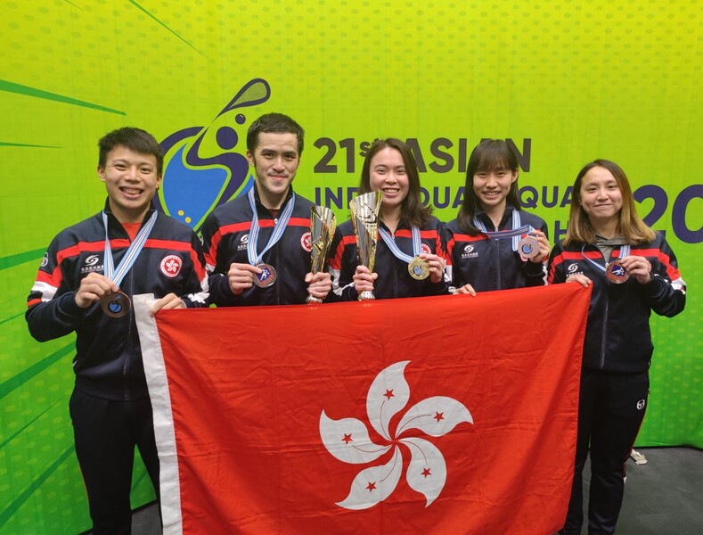 From left:&nbsp;Lau Tsz-kwan,&nbsp;Yip Tsz-fung, Tong