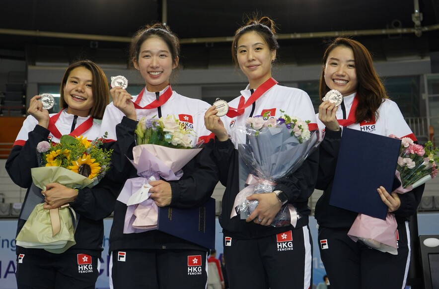 From Left:&nbsp;Lin Yik-hei, Kong Man-wai, Chan Wai-ling and&nbsp;Chu