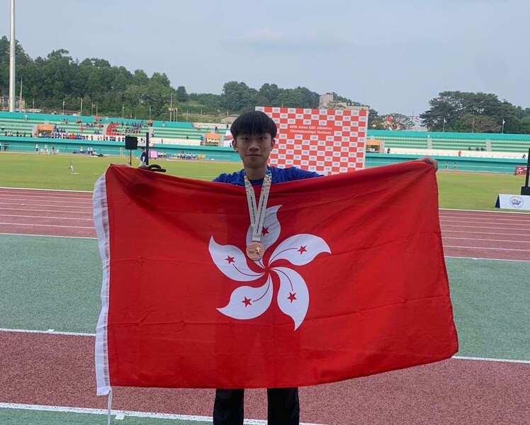 廖晓朗（图片来源：香港田径总会）