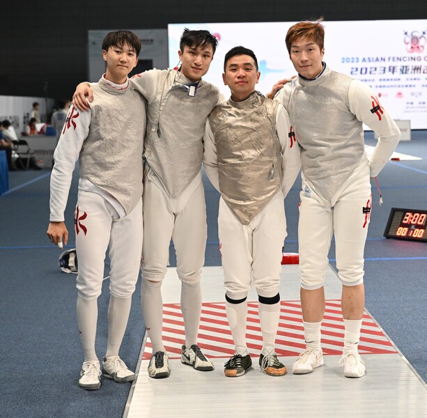 From left: Leung Chin-yu, Choi Chun-yin, Yeung Chi-ka and Cheung