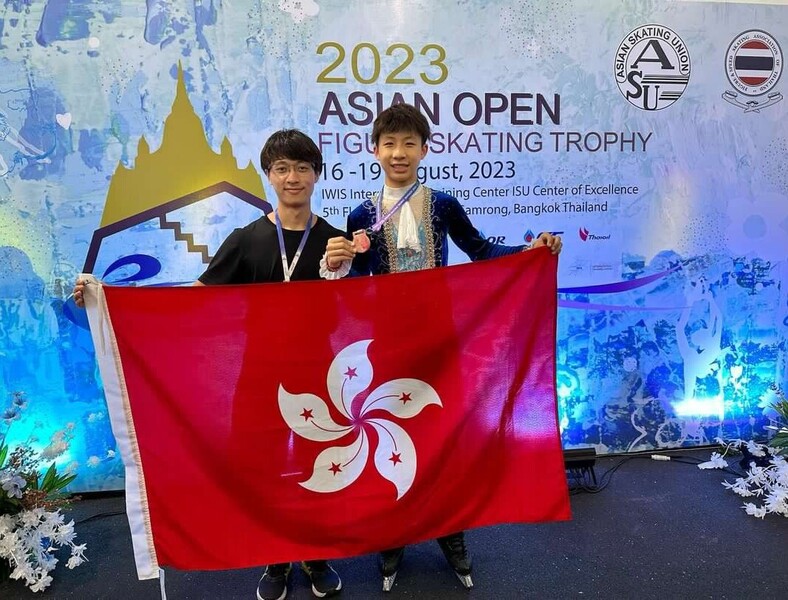 (Right)&nbsp;Jarvis Ho&nbsp;(photo: Hong Kong China Skating Union)
