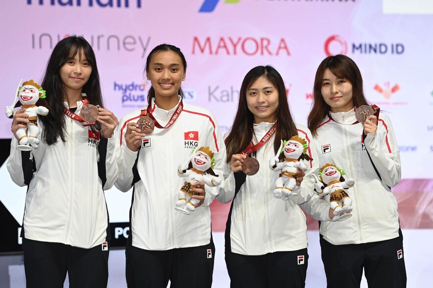 (From left) Sophia Wu, Chan Nok-sze, Kuan Yu-ching and Cheng