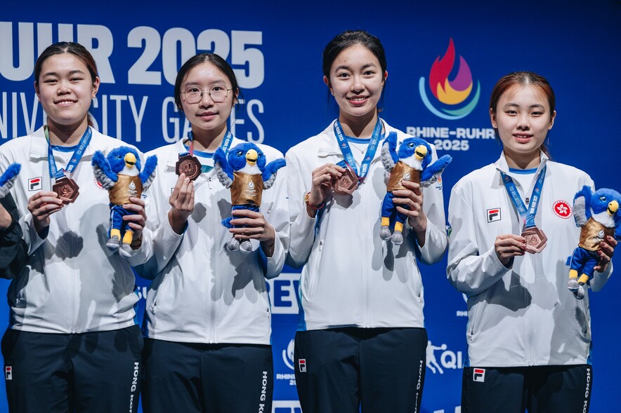 (From left) Kong Tsz-lam, Lee Hoi-man, Ng Wing-lam and Wong Hoi-tung