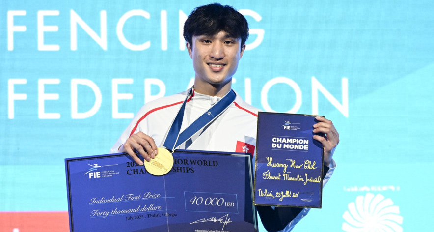 Choi Chun-yin (Photo: Fencing Association of Hong Kong, China)&nbsp;