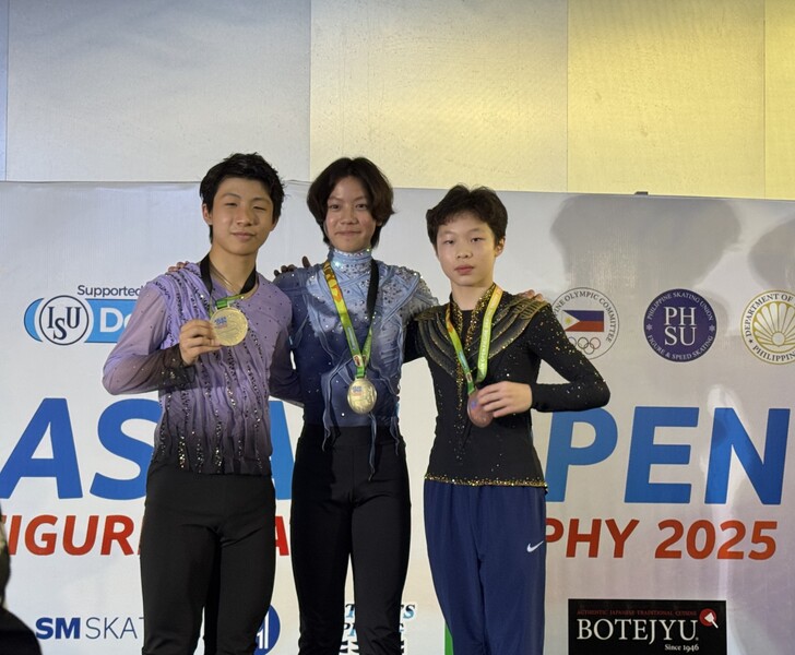 Jarvis Ho (left) and Li Jiarui (right) (Photo: Hong Kong China Skating