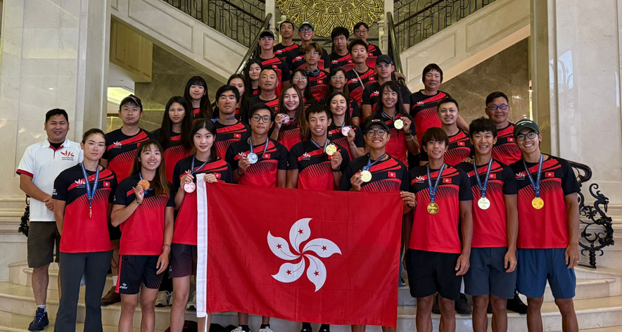 Hong Kong rowing team&nbsp;(Photo: Hong Kong, China Rowing