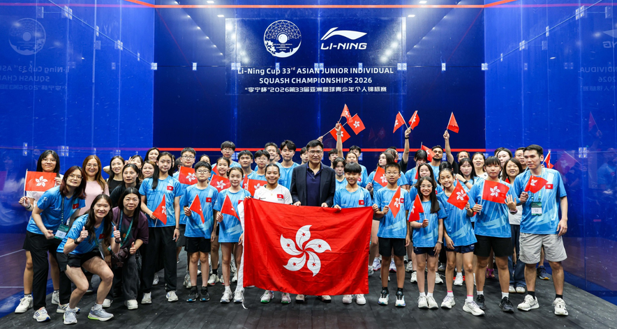 Hong&nbsp;Kong&nbsp;junior&nbsp;squash&nbsp;team (Photo:&nbsp;The