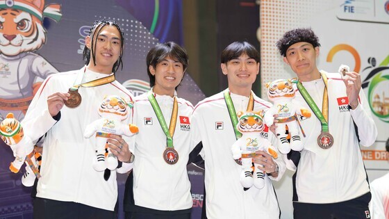 (From left) Ho Wai-hang, Lau Ho-fung, Ng Ho-tin and Fong Hoi-sun