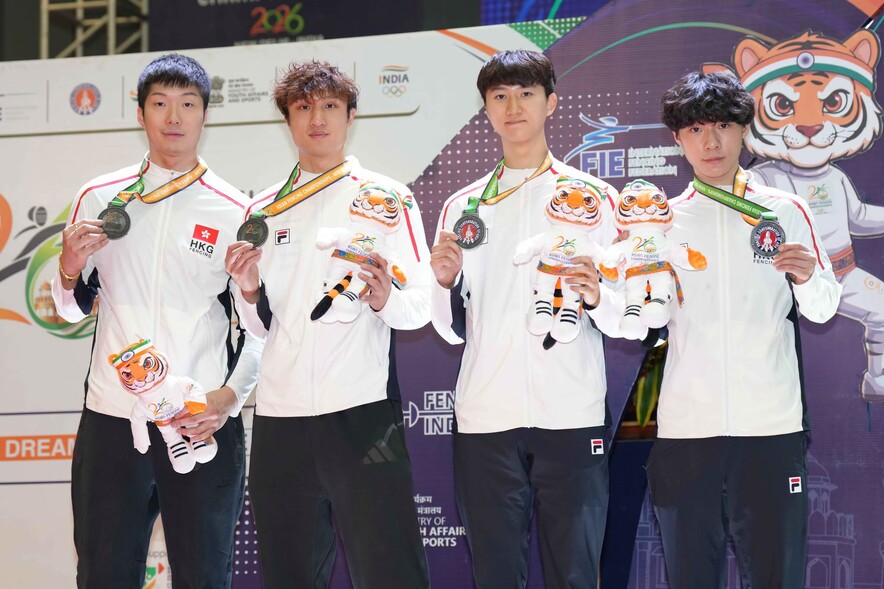 (From left) Cheung Ka-long, Choi Chun-yin, Leung Chin-yu and Ho