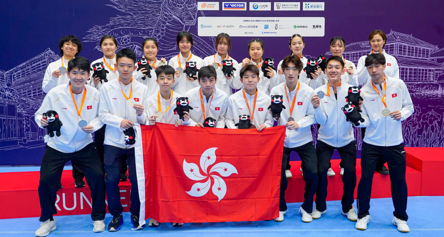 Hong Kong badminton junior team&nbsp;(Photo: Badminton