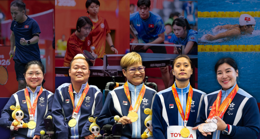 Medallists at the 5th Asian Para Games (Photo: China Hong Kong