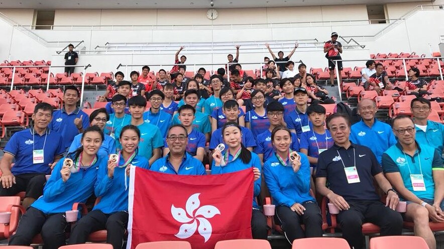 Hong Kong junior athletics team (Photo: Hong Kong Amateur Athletic