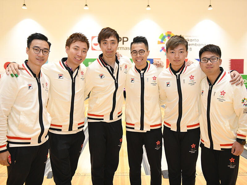 Hong Kong men&#39;s tenpin bowling team (Photo: Asian Bowling Federation)