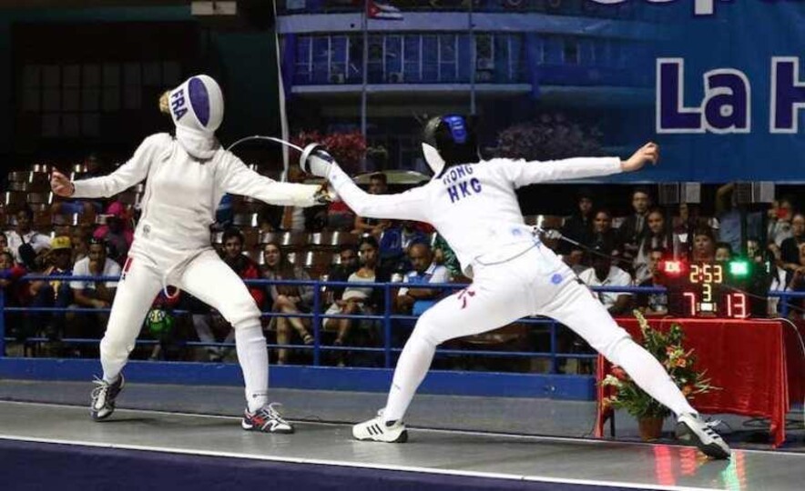 右：江旻憓（相片來源：International Fencing Federation）