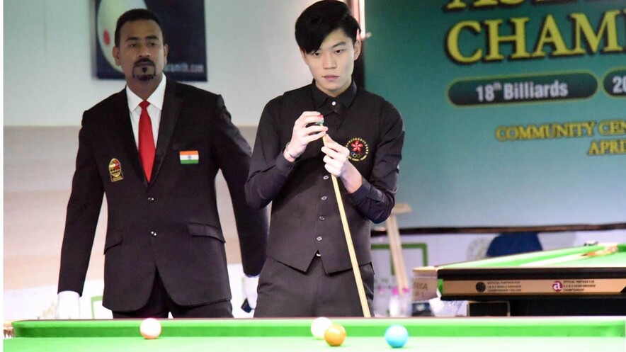 张家玮（图片来源：Asian Confederation of Billiard Sports）