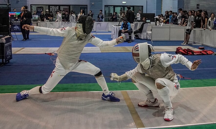 Left: Choi Chun-yin&nbsp;(Photo: International Fencing Federation)