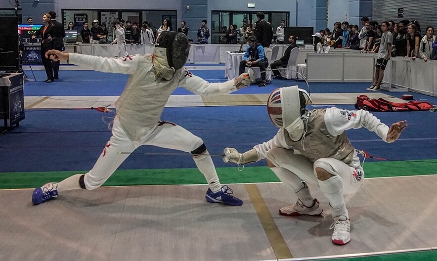 左：蔡俊彥（圖片來源：International Fencing Federation）