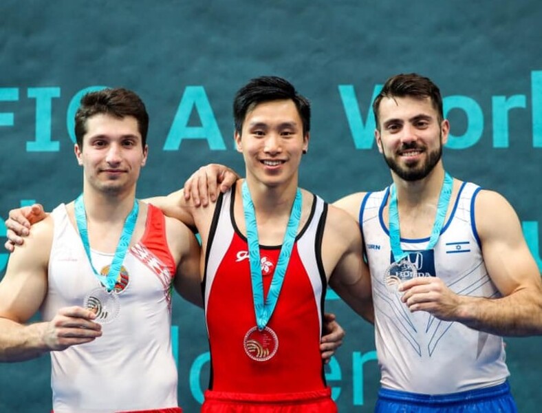 Middle: Shek Wai-hung (Photo: World Challenge Cup ART Slovenia)