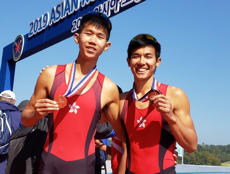 From left: Wong Wai-chun and Lam San-tung